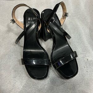 Mix No. 6 Black Patent Heels
